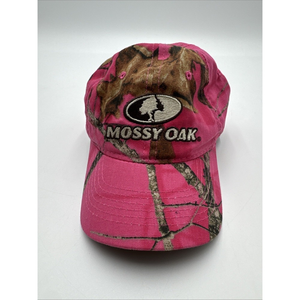 Mossy Oak Pink Camo Baseball Hat Cap Adjustable Embroidered Camouflage Y2K